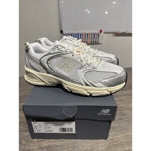 New Balance 530 Silver Metallic Linen - Size 7 M / 8.5 W - U530ESB